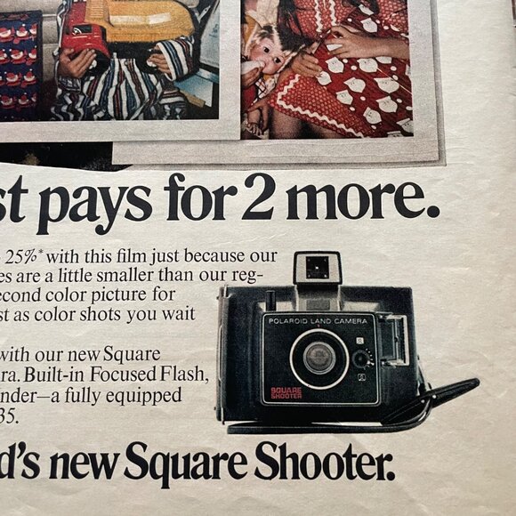 1971 Polaroid Christmas Full Page Vintage Print Ad Pictures of Kids Presents u - Picture 3 of 4
